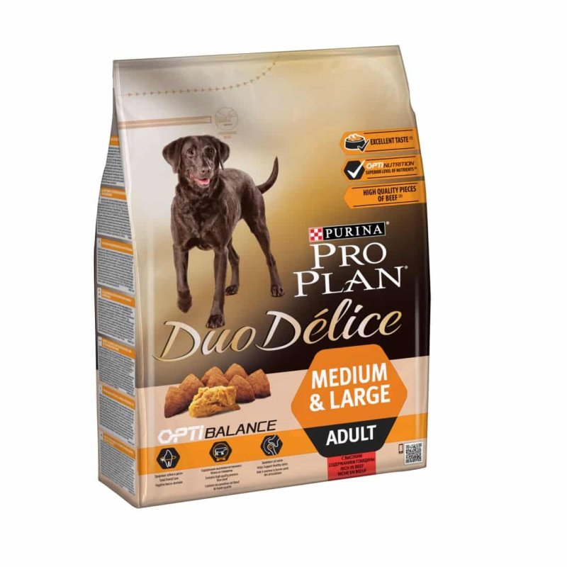 פרו פלאן דואו דליס בקר בוגר מדיום 10 ק"ג