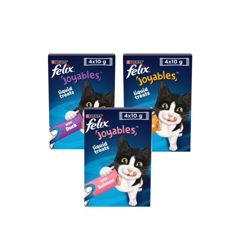 פליקס שלוקים לחתול מיקס טעמים 4*10 גרם
