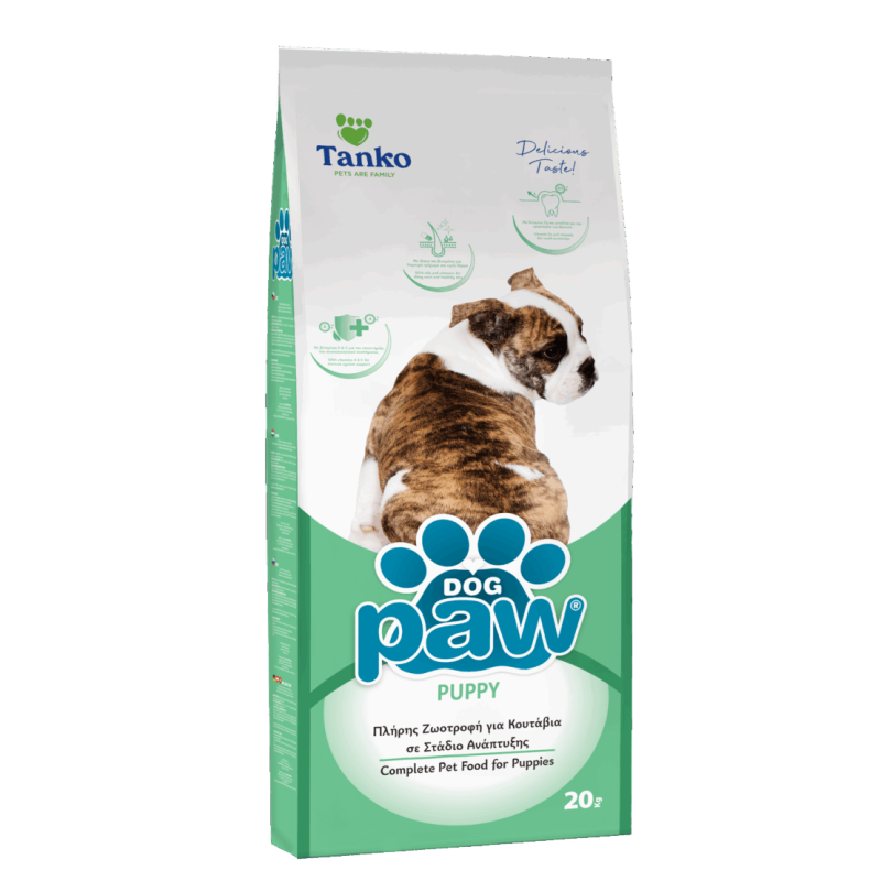 Paw Puppy – מזון יבש מלא לגורי כלבים 20 ק"ג