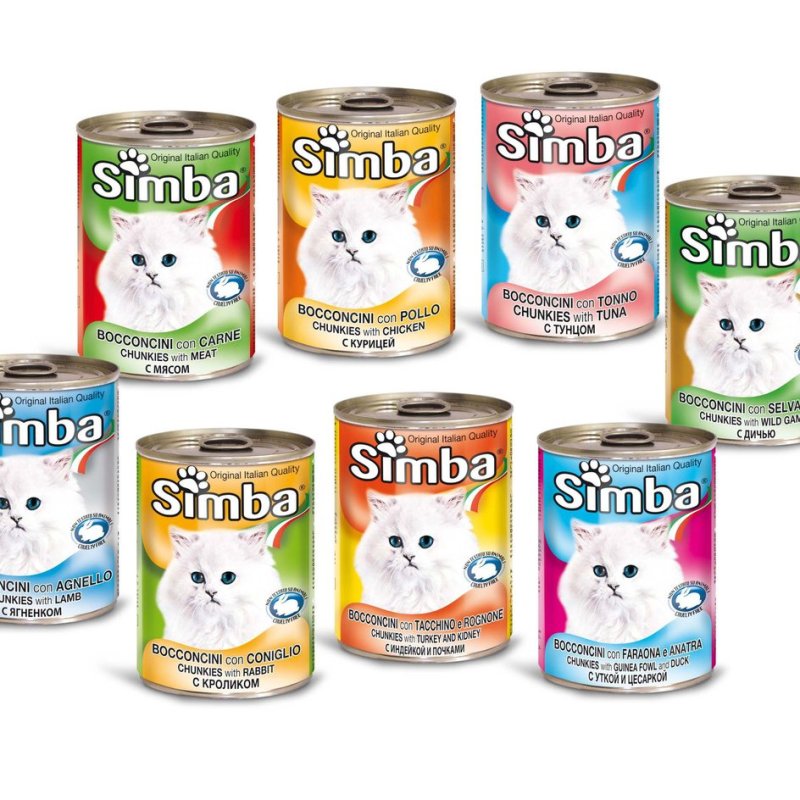 שימורי סימבה 415 גרם לחתול 10 יח' רק ב- 39 שקל