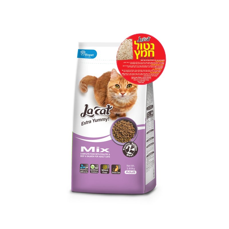 לה קט מיקס נטול חמץ 2.85 ק"ג