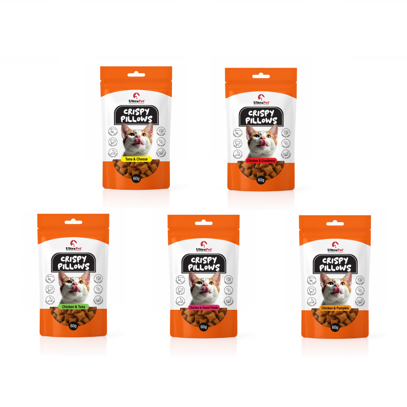 Crispy Pillows חטיף לחתול כריות בטעמים- 5 יח' ב 50₪