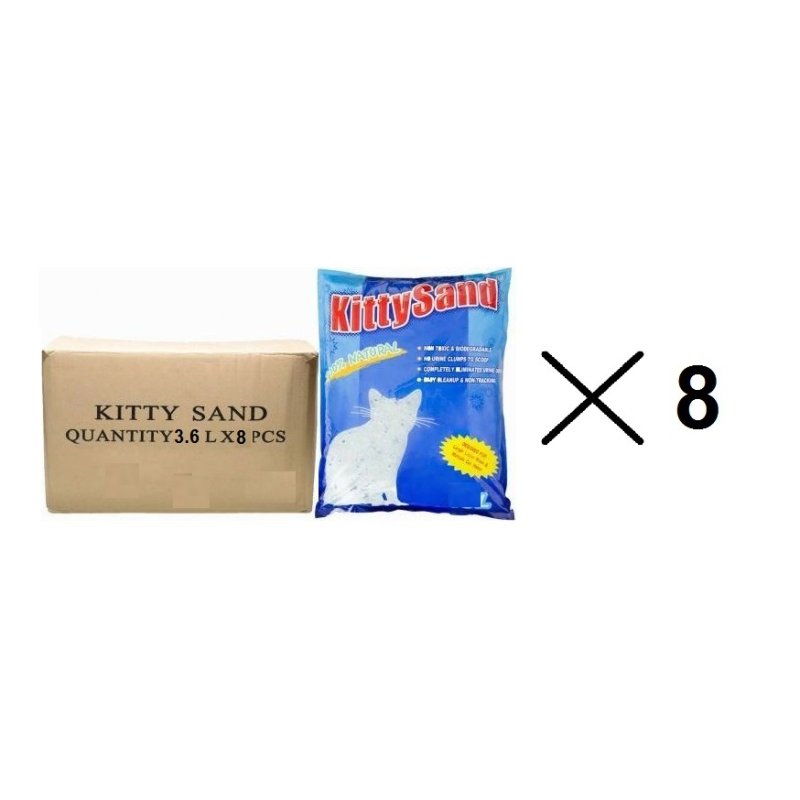 חול קריסטלי 3.6 ליטר 8 יח' בקרטון